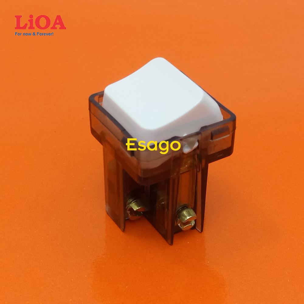 [HCM]Hạt công tắc LiOA gắn mặt lỗ vuông 2 chiều 10A (2200W)