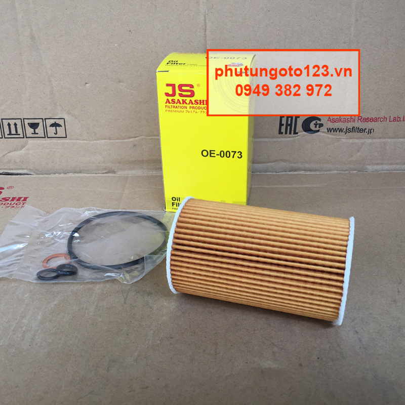 [HCM]Lọc nhớt OE0073 JS Asakashi Nhật Kia Rondo 1.7 2013 2014 2015 2016 2017 26310-2A510