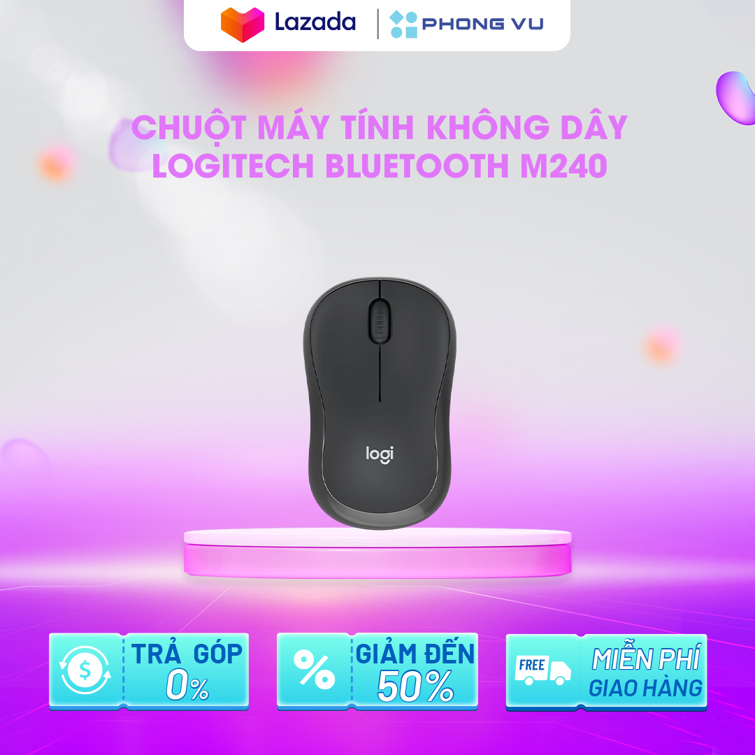 Chuột máy tính không dây Logitech Bluetooth M240 - Bảo hành 12 tháng