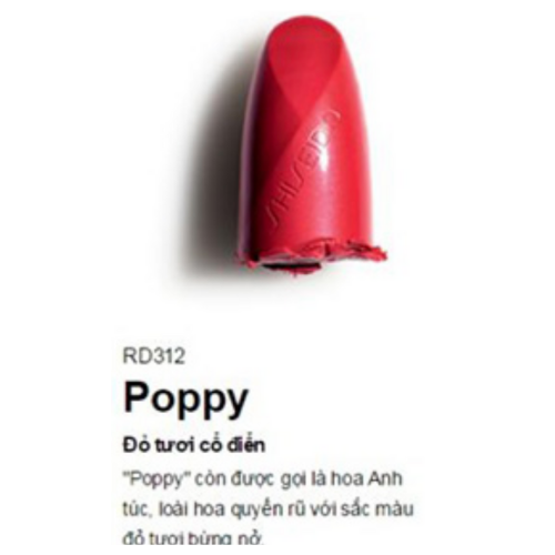 [HCM]Son Shiseido Rouge Rouge RD312 Poppy (4g)