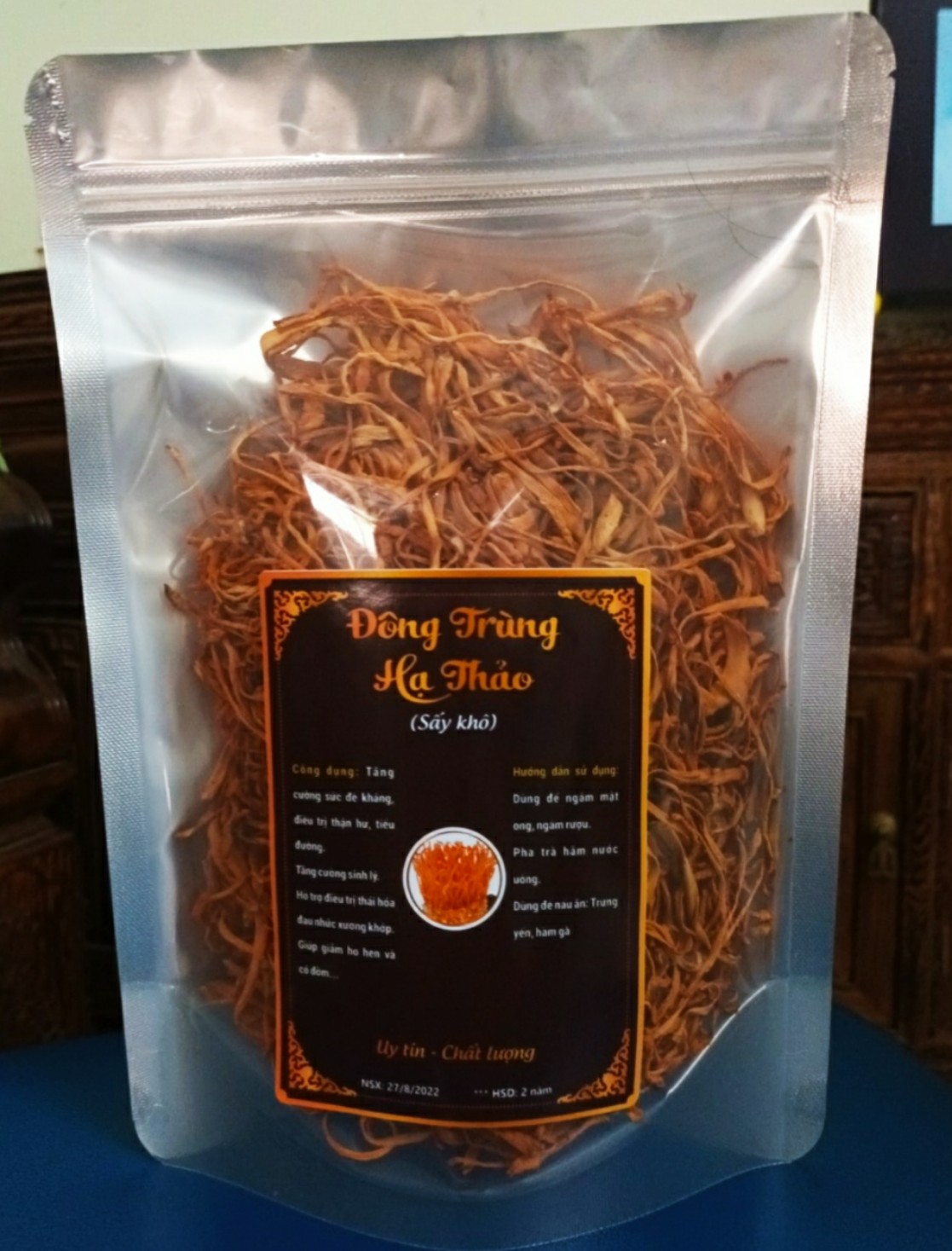 ĐÔNG TRÙNG HẠ THẢO SẤY KHÔ - TÚI 200g