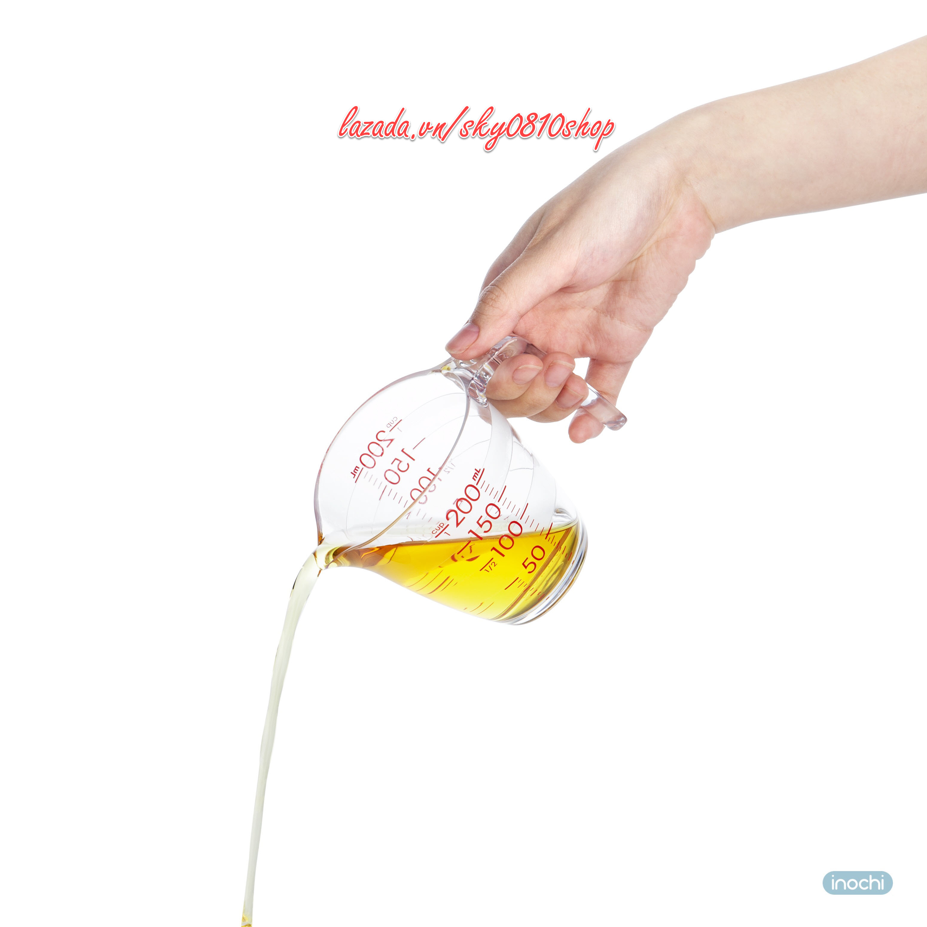 Cốc (ly) đong nước chia vạch Inochi - 200ml-500ml
