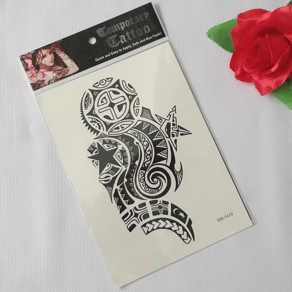 [HCM]COMBO 3 TẤM HÌNH XĂM DÁN MAORI 15X21CM (khách nhắn tin chọn mẫu hoặc shop phát ngẫu nhiên)