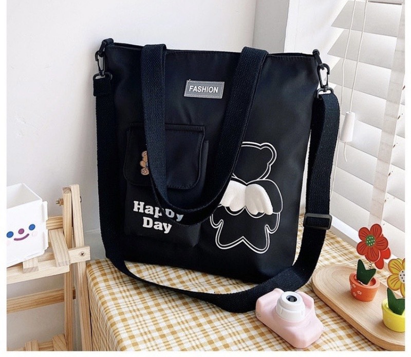 Tote đeo 2 kiểu gấu thiên thần vừa a4 _tt25