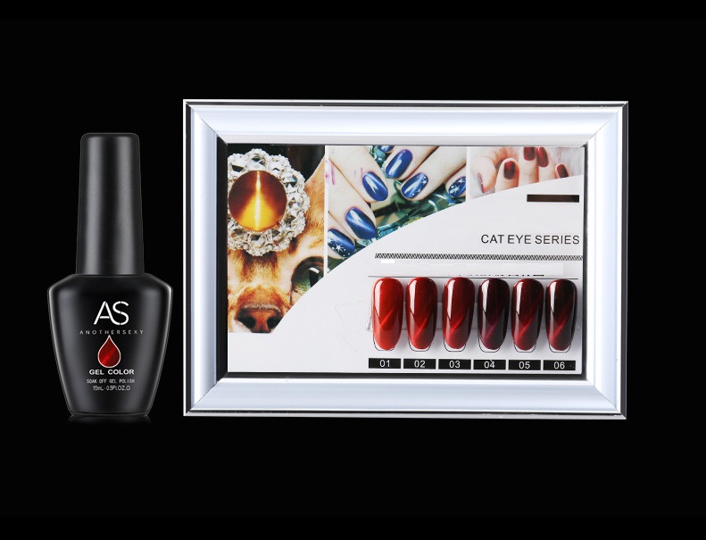 Sơn Gel AS vỏ đen màu mắt mèo đỏ Mã HM (cam kết chính hãng lựa màu tự do hơn 2000 màu)