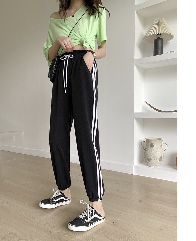 Quần kaki lưng thun dây rút