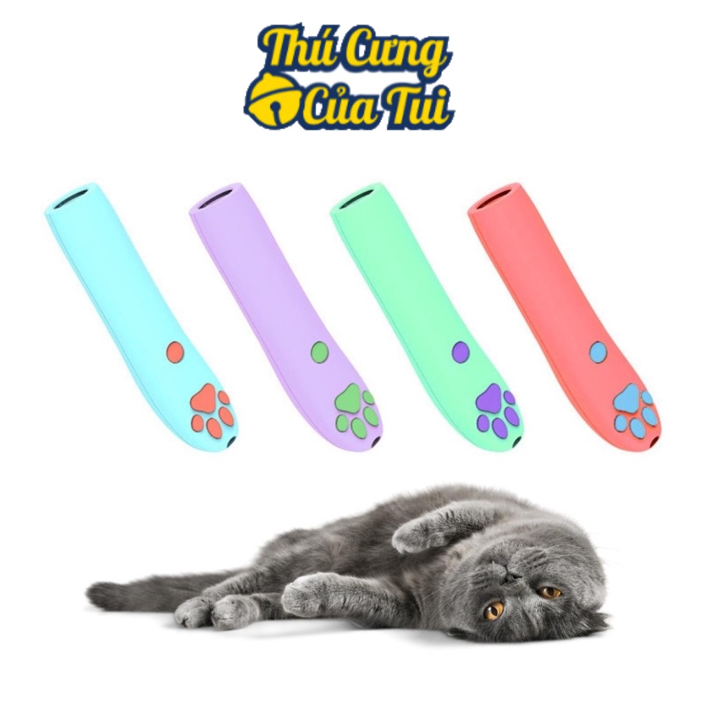 Đồ chơi đèn laze hình bàn chân mèo dễ thương - thú cưng của tui