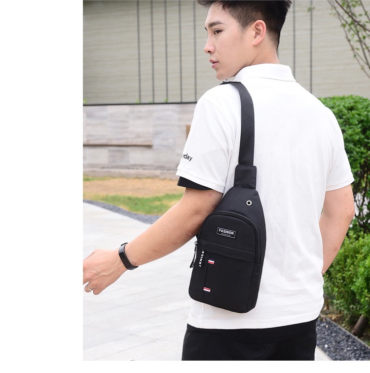 Túi đeo chéo nam nữ logo cờ - balo mini logo cờ