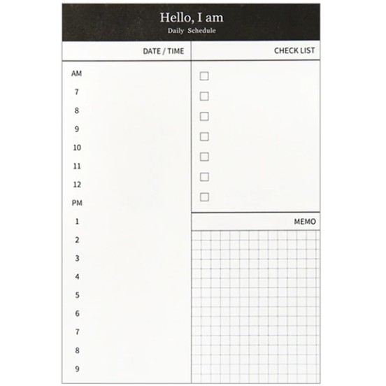 [HCM]Tập giấy plan note (Daily Scheducle To Do List Message)