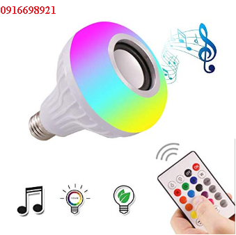 [HCM]Đèn Led Kiêm Loa Bluetooh Music Lamp E27 12W