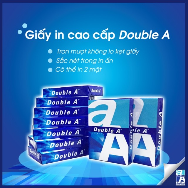 Giấy In A3 - ĐL70gsm Double A- 500 tờ/1 tập
