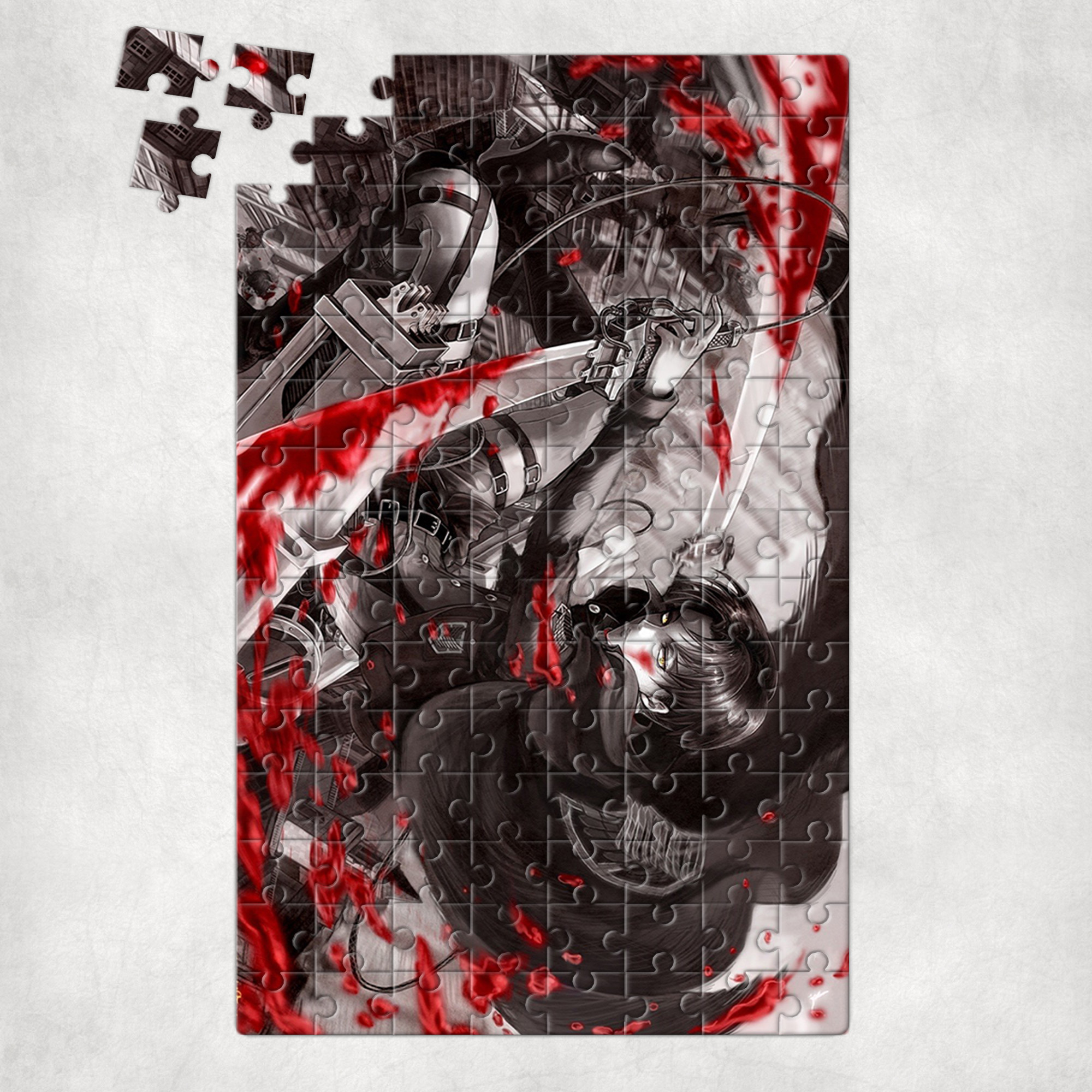 Tranh ghép hình A4 Anime, xếp hình 21x30 ATTACK ON TITAN - Mẫu 1