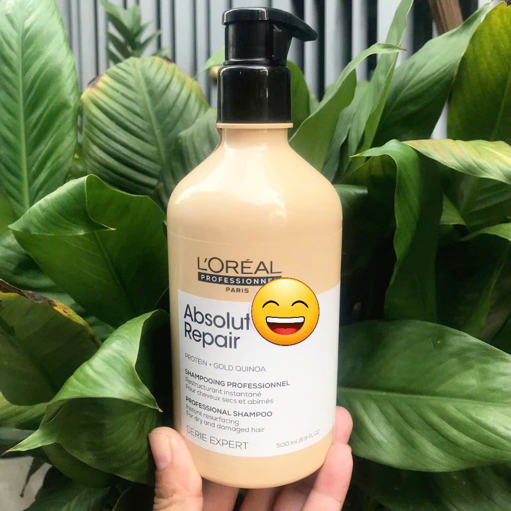 Dầu xả dưỡng L'oreal Absolut Repair Golden "vàng" phục hồi tóc hư tổn New 750ML - CHAI