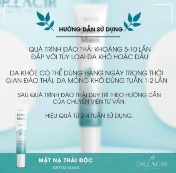 Detox Mask Mặt Nạ Thải Độc Da Dr Lacir 20gram
