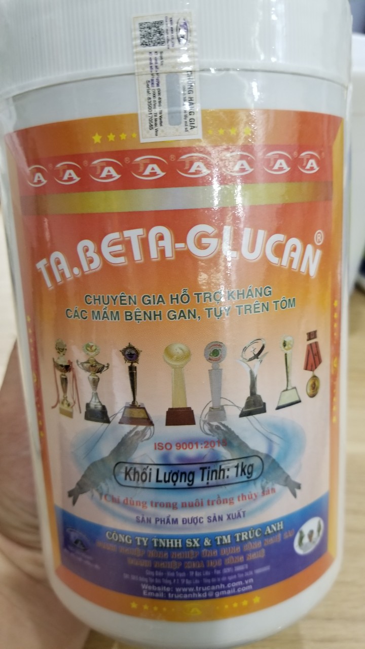 Chế phẩm bổ gan cho tôm TA GLUCAN Trúc Anh
