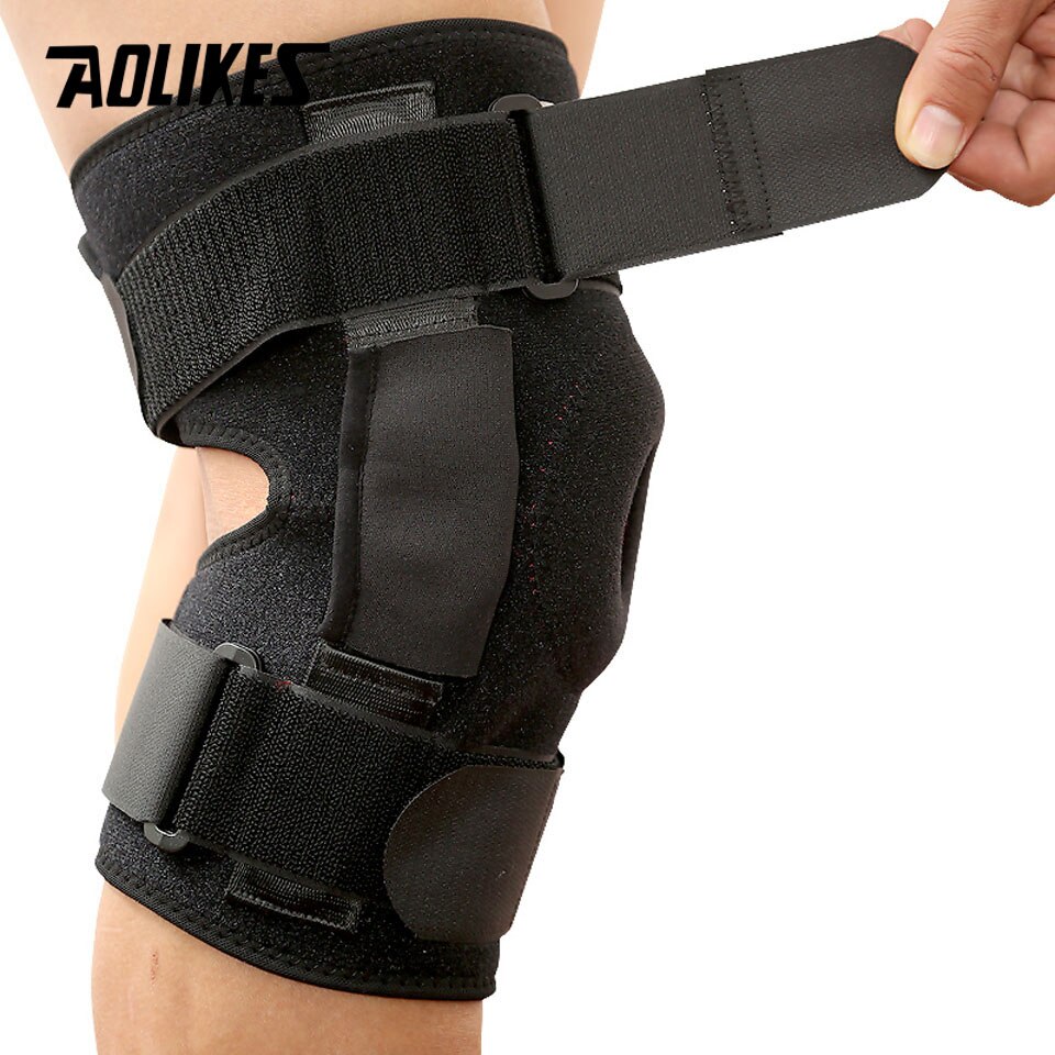 Đai bó bảo vệ đầu gối cao cấp AOLIKES A-7907 thanh hợp kim nhôm trợ lực dây chằng khớp gối Sport Knee Protector