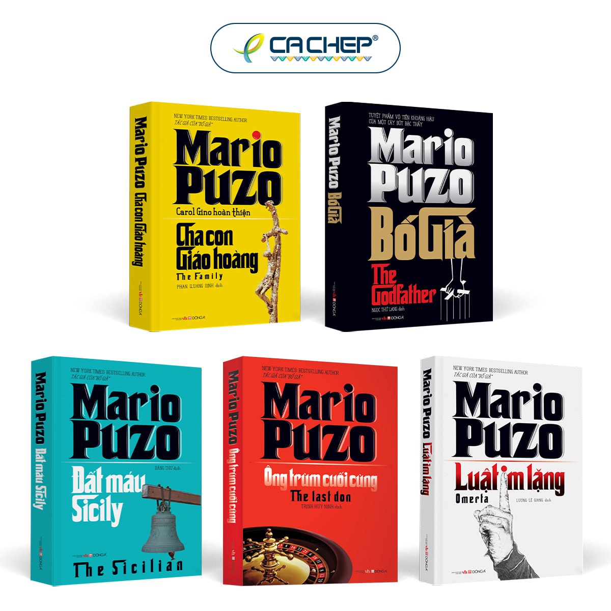 Cá Chép - Boxset 5 tiểu thuyết của Mario Puzo (Tái bản 2023)