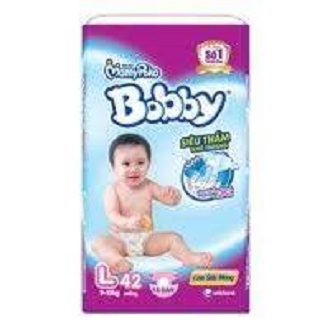 Bỉm boobby dán s56/m48/l42/xl38 miếng.