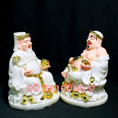 [ Cao 14,5 cm ] Thần Tài Thổ Địa [ Bột đá + Nhựa composite ]