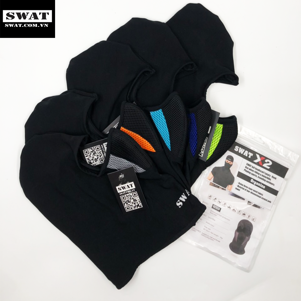 [HOT] Khăn trùm đầu Swat X2 3 lớp cao cấp( NHIỀU MÀU)