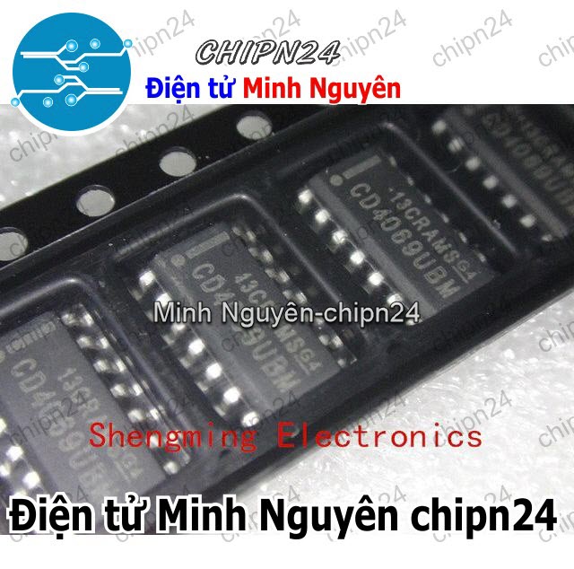 [3 con] (SOP) IC Dán CD4069 SOP-14 (SMD) (CD4069BM 4069) - HH003411