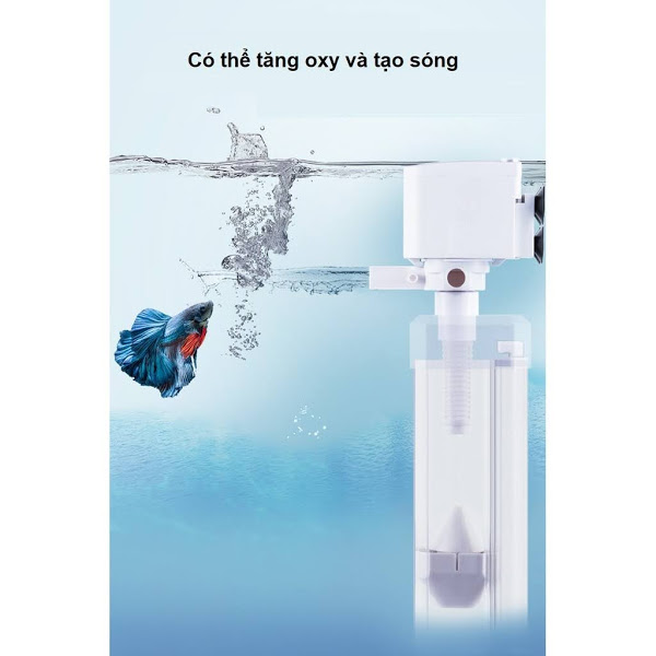 Máy lọc phân sobo bơm oxy bể cá 3 trong 1