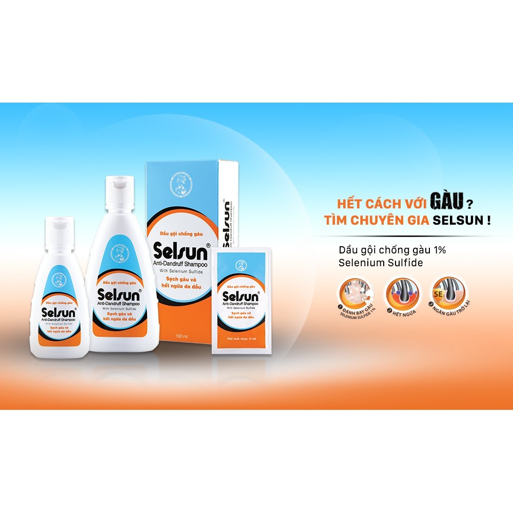 Dầu Gội Chống Gàu Selsun 50ml/100ml