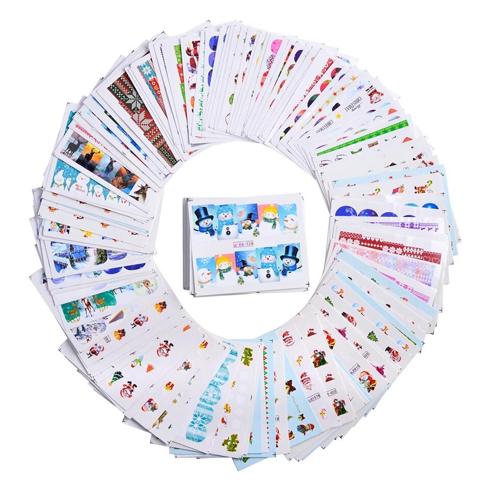 [HCM]Set 5 tấm sticker dán nước Noel