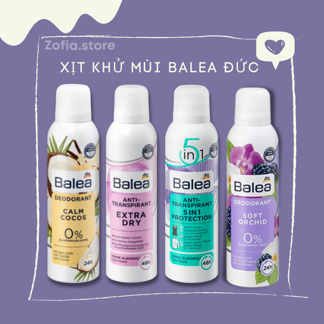 Xịt khử mùi Balea Đức