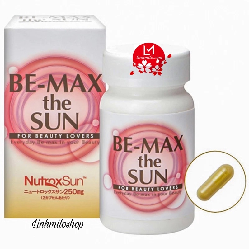 Viên uống chống nắng trắng da chống m Bemax The Sun Nhật Bản Chính Hãng