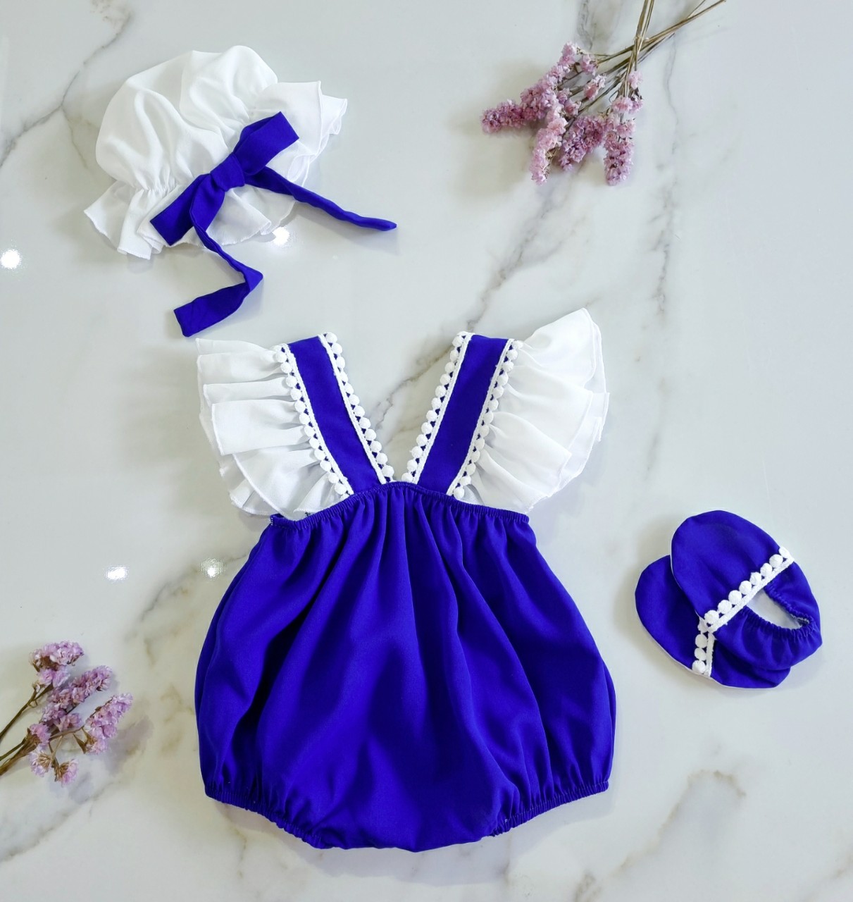 [Siêu Sale] SET 2 CHI TIẾT BODY DÂU TÂY KÈM MŨ CHO BÉ GÁI SIZE 3-13KG