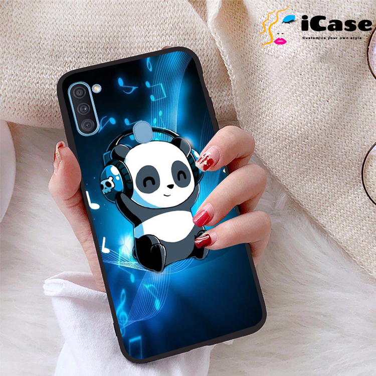 Ốp lưng Samsung Galaxy A11 viền dẻo TPU BST Panda