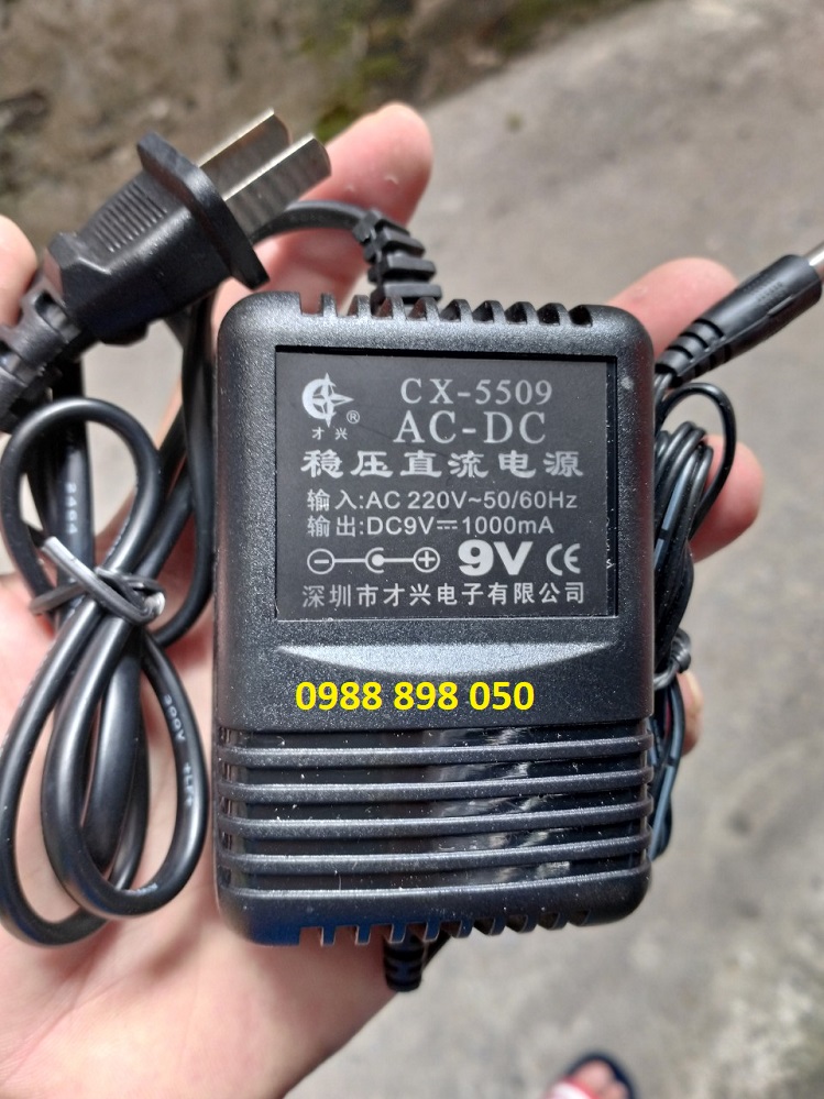 cục nguồn biến áp DC 9v 1000ma loại nặng