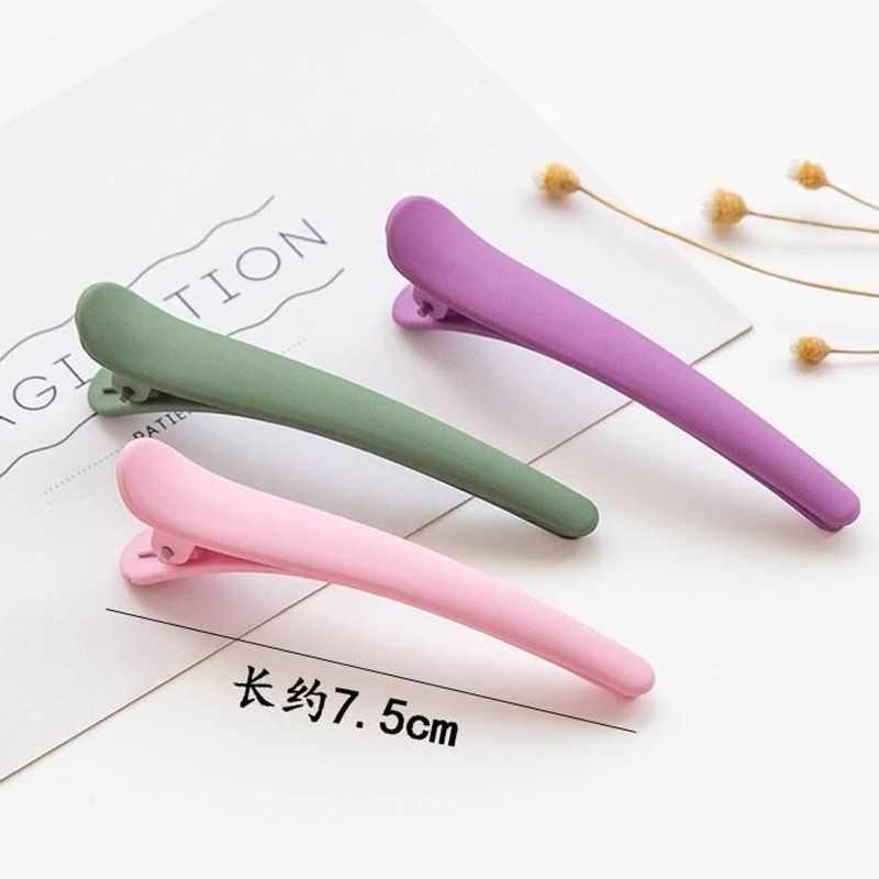 Combo 4 kẹp tóc mỏ vịt giữ nếp tóc nhiều màu lila k4movit023