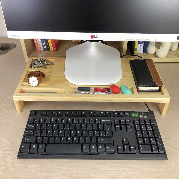 Kệ Gỗ để màn hình PC/Tivi/Laptop thông minh