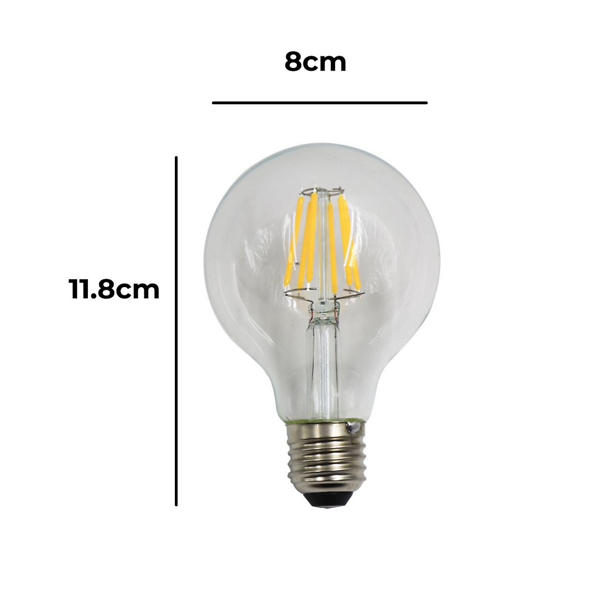 Bóng đèn led G80 Edison 4W ánh sáng vàng