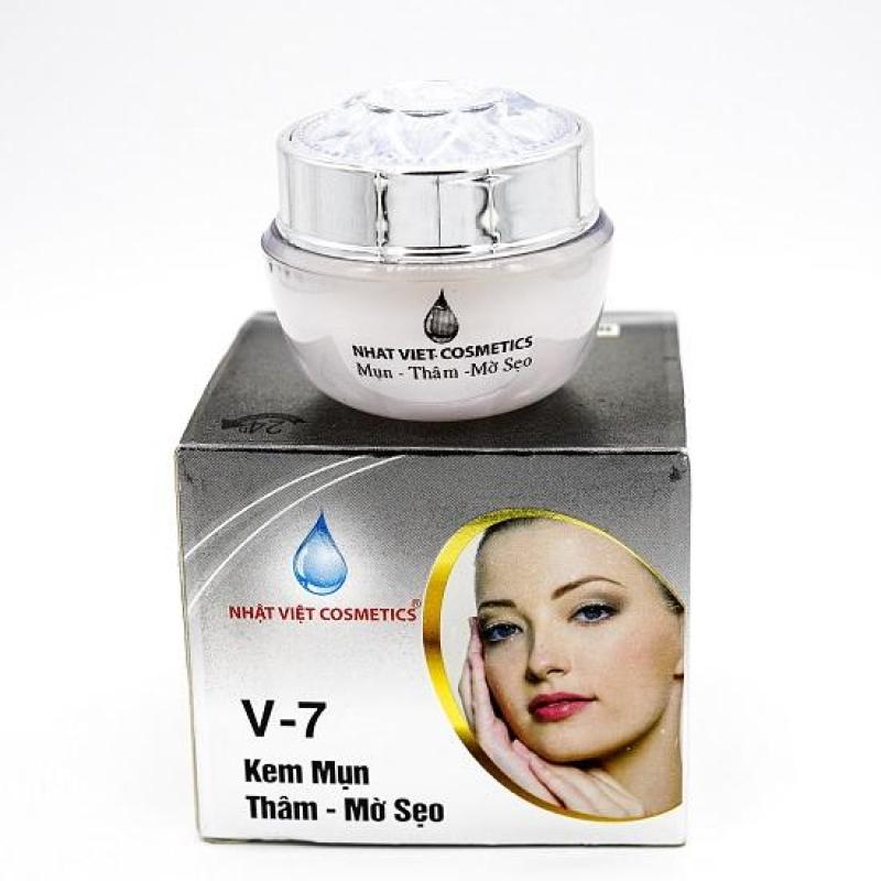 Kem V7 Mờ Thâm, Mụn, Liền Sẹo, Ngọc Trai Đen, Sữa Ong Chúa (12g) - Kim Ngan Cosmetics Co., Ltd