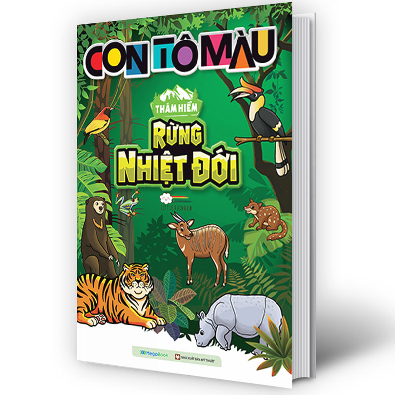 Sách Con tô màu - Thám hiểm rừng nhiệt đới