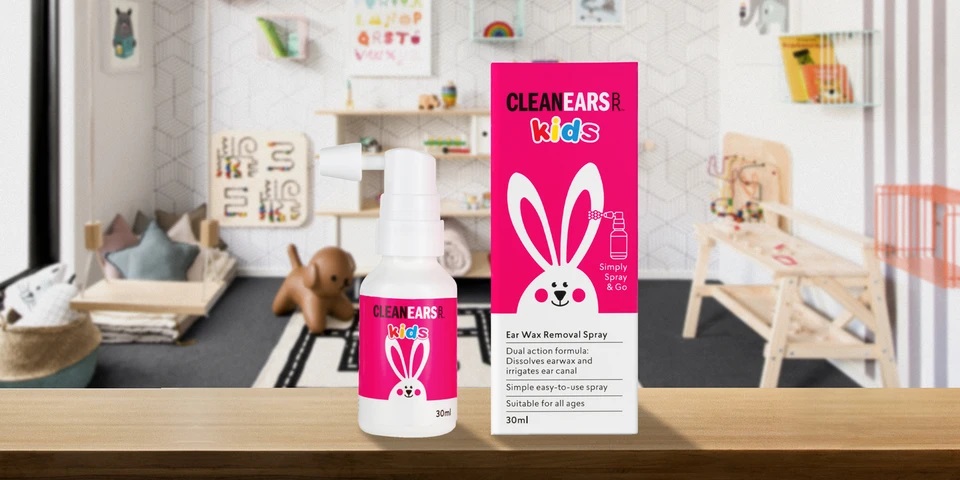 Xịt tan ráy tai Clean Ears Kids 30ml