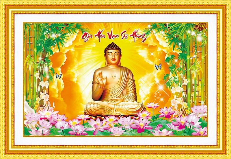 Tranh đính đá cao cấp venus gia hòa vạn sự hưng- kt: 100x65cm