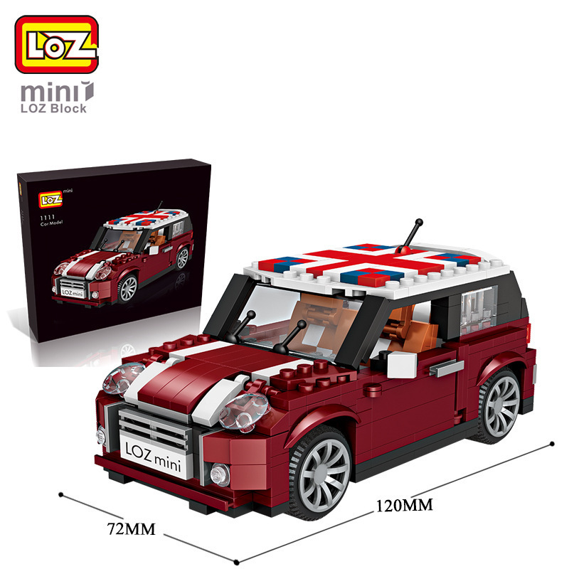 Đồ chơi lắp ghép Lego LOZ mô hình mini cooper