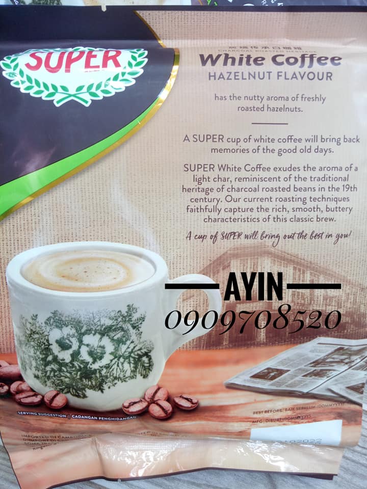 [HCM]( Bao Bì Mới ) Cà Phê Trắng Super Vị Hạt Dẻ - Super White Coffee Hazelnut Malaysia