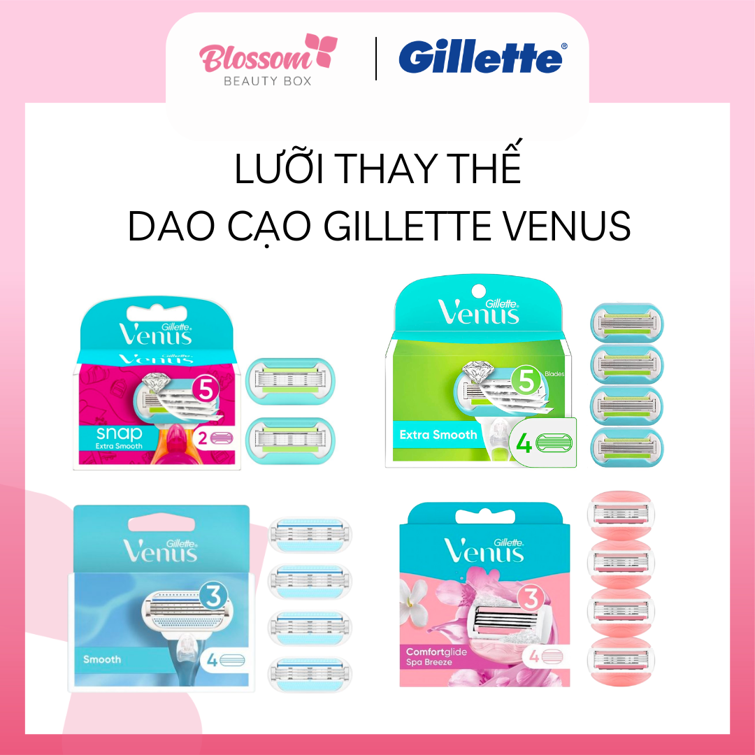 Đầu dao thay thế Gillette Venus Extra Smooth/Sensitive