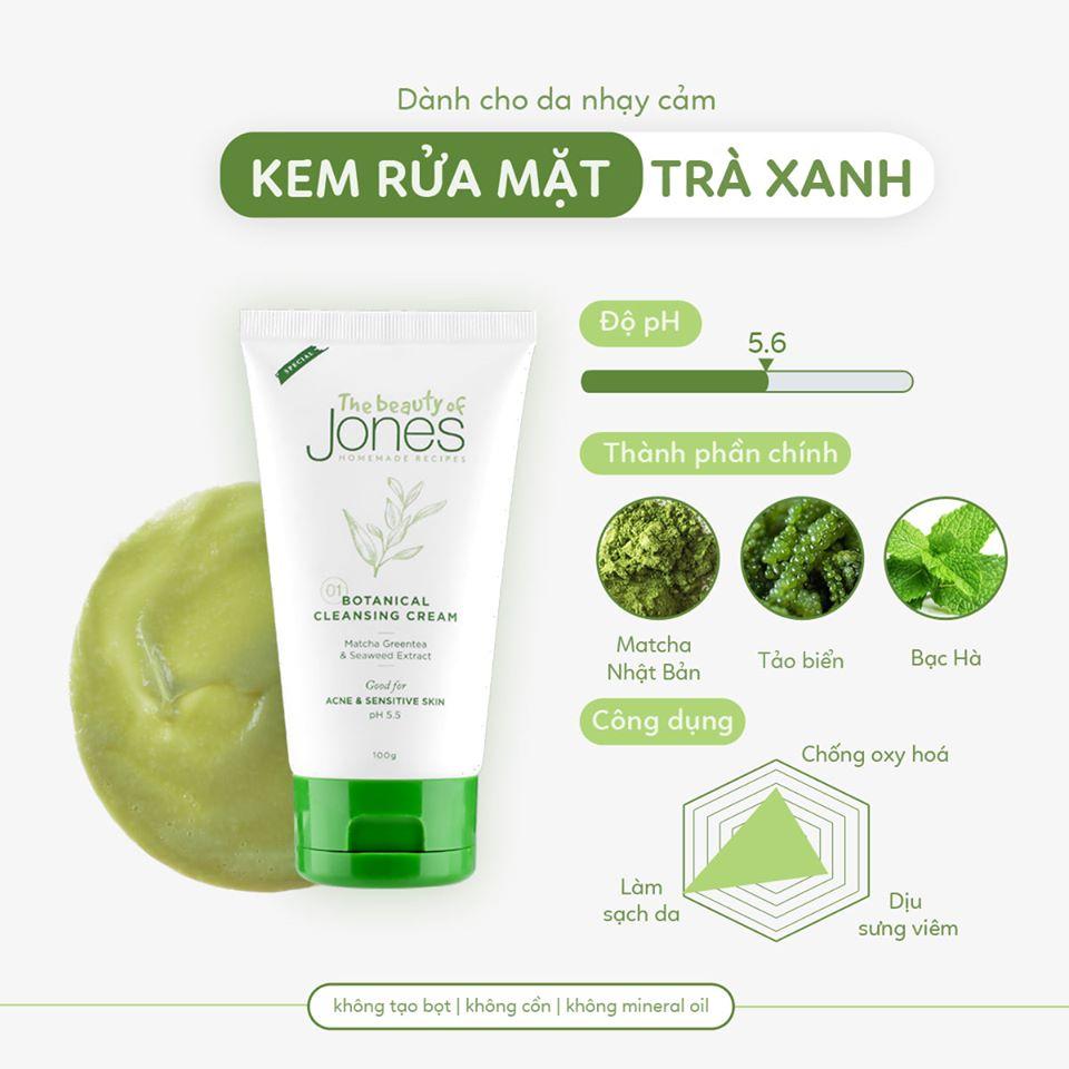 [HCM]Sữa rửa mặt cho nam Botanical Cleansing Cream 100g