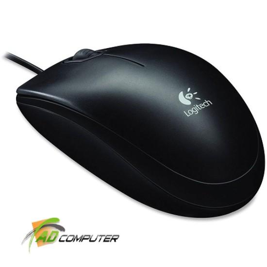 Chuột quang có dây Logitech B100 (Đen)