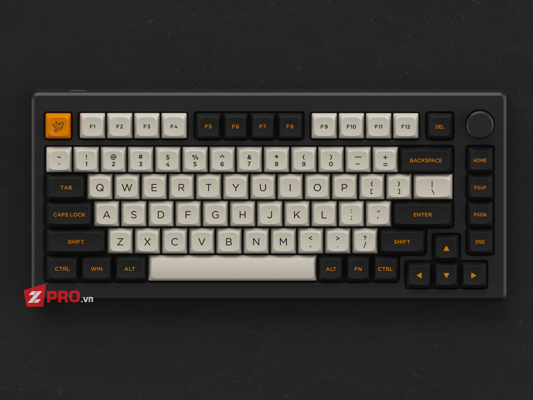 Bộ Keycap AKKO Carbon Retro (ASA - LOW Profile)