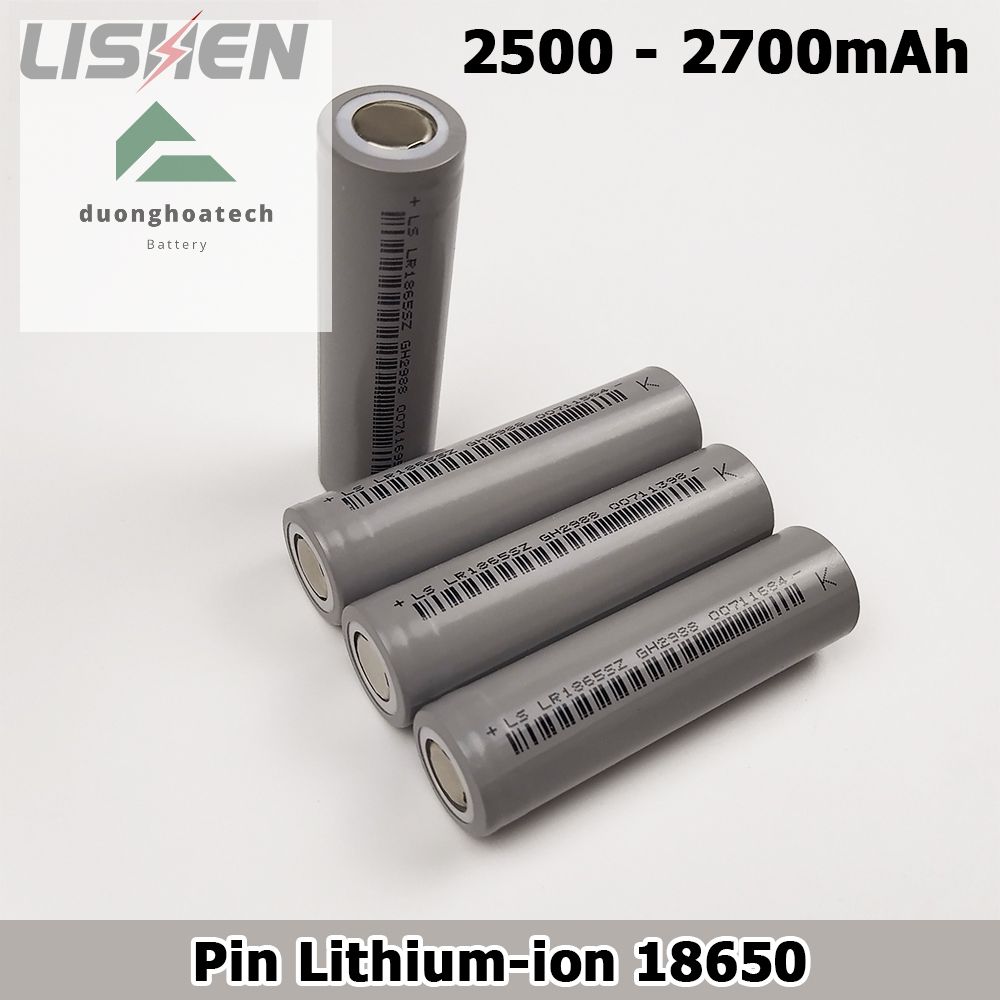 [HCM]Cell Pin 3.7V 18650 Lishen Xám 2600 mAh - 10C (Dòng Xả 20A)