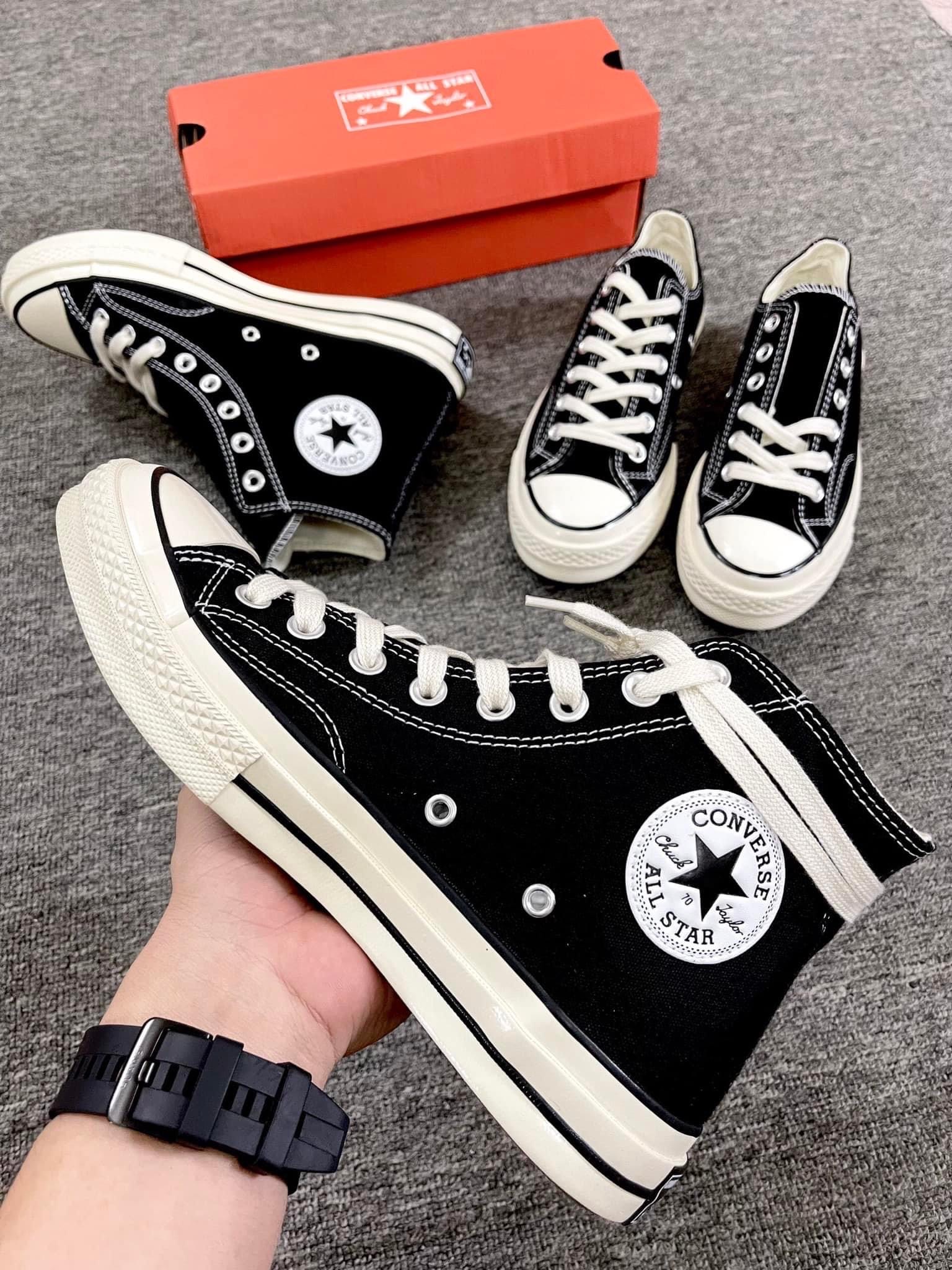 Giày Converse chuck 1970s cao cổ màu đen, Giày CV Đen