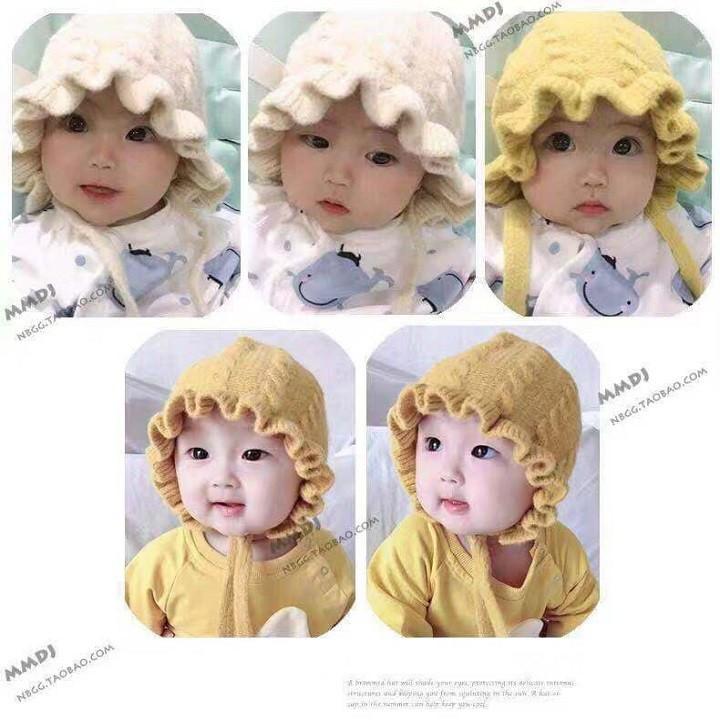 Mũ Len Xoăn Trẻ Em