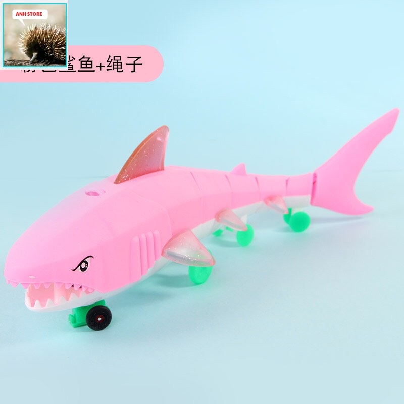 [HCM]Bãi Đáp Dây Xích Cá Mập Phát Sáng Đồ Chơi Điện Nhạc Đèn LED ĐÒ CHƠi đồ chơi con cá mập